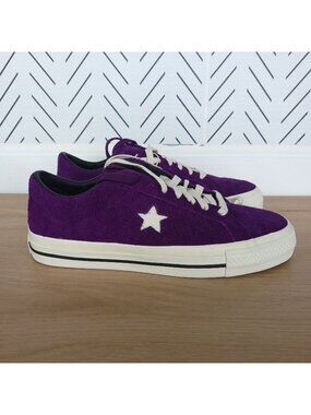 ⭐Rare CONVERSE One Star Pro OX 7 Mens Shoes Suede Night Purple Sneakers A08141C